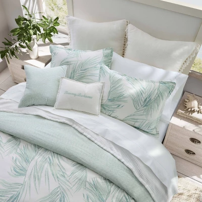 Tommy Bahama 5pc Canyon Palms 100% Cotton Bonus Comforter Bedding Set Green 4 Tommy Bahama 5pc Canyon Palms 100% Cotton Bonus Comforter Bedding Set Green - Image 2