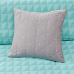 Queen 8pc Zuri Reversible Complete Bed Set Includes Sheets - Aqua -Bedding Shop GUEST 8a89e6f5 684b 4d94 bcea eaa4ef21d731