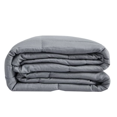 48"x72" 15lbs Cotton Weighted Blanket Light Gray - Pur Serenity 4 48"x72" 15lbs Cotton Weighted Blanket Light Gray - Pur Serenity - Image 2