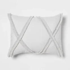 4pc Clipped Stripe Poms Comforter Bedding Set - Threshold™ -Bedding Shop GUEST 8d139982 3828 47ac 895d 4255d7a3549e