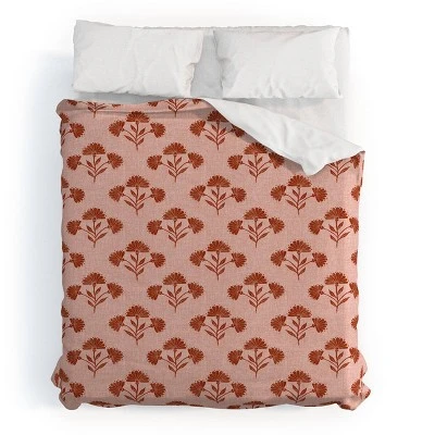Suri Floral Cherry Schatzi Brown Duvet Cover Set Pink - Deny Designs 6 Suri Floral Cherry Schatzi Brown Duvet Cover Set Pink - Deny Designs - Image 4