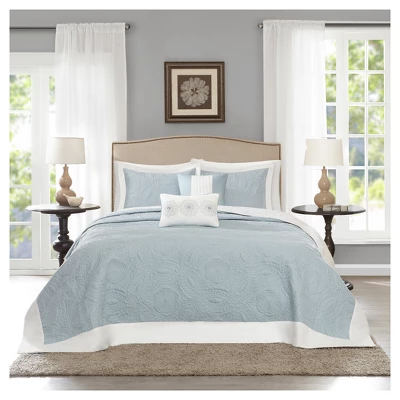 Clark Bedspread Set 5pc 3 Clark Bedspread Set 5pc