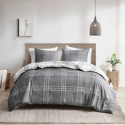 Intelligent Design 3pc Carter Plaid Reversible Comforter & Sham Set 9 Intelligent Design 3pc Carter Plaid Reversible Comforter & Sham Set - Image 7