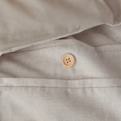 Reese Organic Cotton Oversized Comforter Cover Set - Clean Spaces 8 Reese Organic Cotton Oversized Comforter Cover Set - Clean Spaces - Image 6