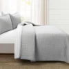 Lush Décor 3pc Farmhouse Box Stitch And Stripe Oversized Reversible Cotton Quilt Set Gray 2 Lush Décor 3pc Farmhouse Box Stitch And Stripe Oversized Reversible Cotton Quilt Set Gray -Bedding Shop GUEST 950a05ba cbd3 4688 805e 5a51c4d001ff