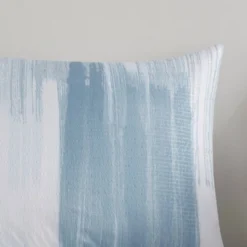 4pc Full/Queen Brush Stroke Oversized Reversible Seersucker Comforter Set Blue - N Natori -Bedding Shop GUEST 978bab9e 3809 456d a86d 3c58e5016c35