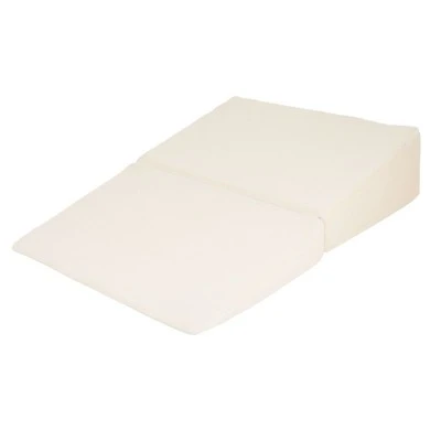Hastings Home Folding Wedge Pillow With Memory Foam Filling And Cover - Ivory 3 Hastings Home Folding Wedge Pillow With Memory Foam Filling And Cover - Ivory