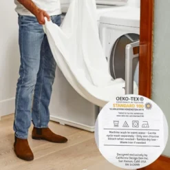 Luxury 500 Thread Count Bed Sheets Set - 100% Cotton Sateen Sheets Set, Soft, Cool & Breathable, Deep Pocket By California Design Den -Bedding Shop GUEST 9cf3e892 d11d 4ef1 b6cd 432db6c85131