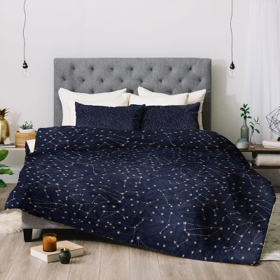 Dash And Ash Starry Night Comforter Set - Deny Designs 3 Dash And Ash Starry Night Comforter Set - Deny Designs