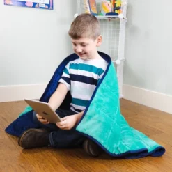 Bouncy Bands 7lb Weighted Sensory Blanket - Blue & Green -Bedding Shop GUEST 9f1b3429 a835 4d20 8a30 f78c306c63a8