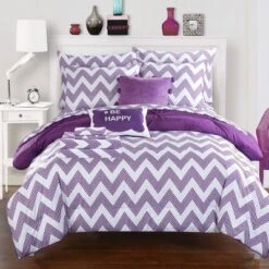 Foxville Pinch Pleated And Ruffled Chevron Print Reversible Multi Piece Comforter Set - Chic Home Design® -Bedding Shop GUEST 9f7ff029 a136 4aa3 876c d1a1c6f942d8