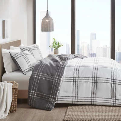 Intelligent Design 3pc Carter Plaid Reversible Comforter & Sham Set 3 Intelligent Design 3pc Carter Plaid Reversible Comforter & Sham Set