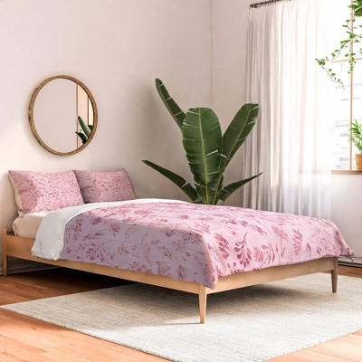 Mallory Floral Cotton Duvet & Sham Set - Deny Designs 3 Mallory Floral Cotton Duvet & Sham Set - Deny Designs