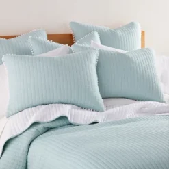 Pom Pom Blue Haze Standard Sham - Levtex Home -Bedding Shop GUEST a2b004fa c535 4740 bcb3 48f05c145a55
