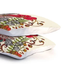 Valentina Ramos Harmonia Floral Pillow Sham (Standard) Red 1 Pc - Deny Designs -Bedding Shop GUEST a2d6cf98 8f21 44bd b107 a36b950ea1be