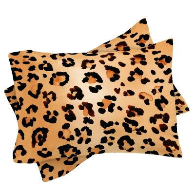 King Amy Sia Animal Leopard Duvet Set Brown - Deny Designs 4 King Amy Sia Animal Leopard Duvet Set Brown - Deny Designs - Image 2