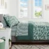 Floral Printed Microfiber Reversible Comforter & Sheets Set Dark Green - Room Essentials™ -Bedding Shop GUEST a3f7a3fb 906f 4a29 944d cfc223cbbbe5