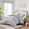 Madison Park 3pc King/California King Oakdale Faux Linen Jacquard Duvet Cover Set Gray -Bedding Shop GUEST a499b5ab c216 4985 ad21 002cdc1f3b7d