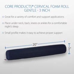 Core Products Cervical Foam Roll, Blue 11 Core Products Cervical Foam Roll, Blue -Bedding Shop GUEST a81db335 1710 47bd a587 103828d3ea27