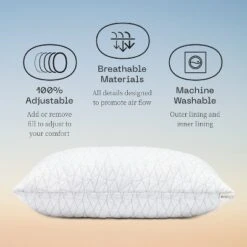 Coop Home Goods The Original - Adjustable Memory Foam Pillow - Greenguard Gold Certified -Bedding Shop GUEST aa38f2c0 6493 4d5e b36f ee0fc9f80f32
