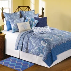 C&F Home 20" X 26" Daphne Blue Damask Standard Sham -Bedding Shop GUEST aa8e9a6d b459 4963 93fb 9e32838c91c2