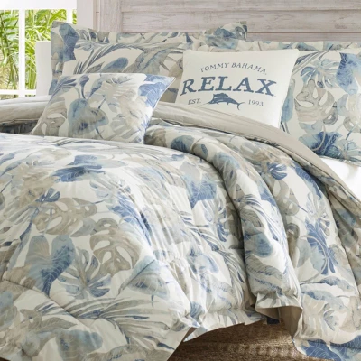 King 5pc Floreanna Comforter & Sham Set Bright Blue - Tommy Bahama 3 King 5pc Floreanna Comforter & Sham Set Bright Blue - Tommy Bahama