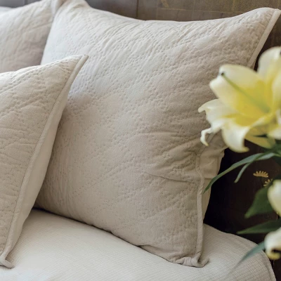 EY Essentials Sutton Natural Euro Sham 3 EY Essentials Sutton Natural Euro Sham