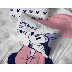 Saturday Park Disney Minnie Mouse Dreaming Of Dots 100% Organic Cotton Duvet Cover & Sham Set -Bedding Shop GUEST b130a922 1cbf 453c 9c5b 5e2c2b06e2d9 1