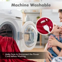 Tangkula 84" X 62" Twin Size Electric Heated Blanket, 5 Heating Levels, 10 Hours Auto Off, Cozy Flannel & Fabric, Overheat Protection Red 16 Tangkula 84" X 62" Twin Size Electric Heated Blanket, 5 Heating Levels, 10 Hours Auto Off, Cozy Flannel & Fabric, Overheat Protection Red -Bedding Shop GUEST b228e917 0fc5 4b6e 9fc2 4f94a17b1be1