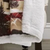 Lush Décor 50"x60" Holiday Lodge Faux Shearling Throw Blanket Red/Brown -Bedding Shop GUEST b35da3a6 f731 4801 8a8e 72b1041a4673
