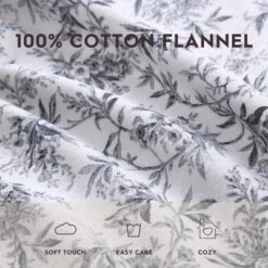 Laura Ashley Brushed Cotton Cozy Flannel Sheet Collection