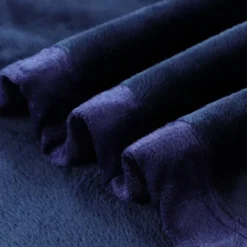 1 Pc Queen Microfiber Flannel Fleece Bed Blankets Navy Blue - PiccoCasa -Bedding Shop GUEST b546e7db 9af5 421f 8dda 1166b4da6622