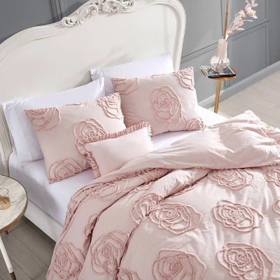 Rambling Rose Duvet Cover Bonus Set Pink - Betseyville 5 Rambling Rose Duvet Cover Bonus Set Pink - Betseyville - Image 3