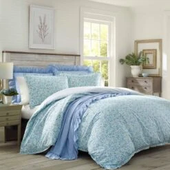 Jaynie Stonewashed Reversible Duvet Cover & Sham Set - Laura Ashley -Bedding Shop GUEST b6adf3aa 694e 430b a104 1c2a7d636ff8
