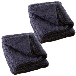 Heated Blanket 2-Pack - USB-Powered Fleece Throw Blankets For Travel, Home, Office, Or Camping - Winter Car Accessories By Stalwart (Navy Blue) -Bedding Shop GUEST b80a7706 3bd0 4229 938f 739dd1bb7897