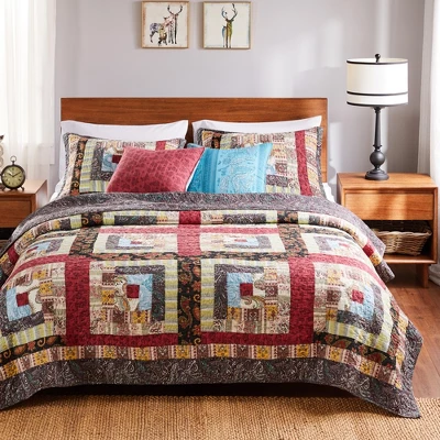 Colorado Lodge Quilt Set 5-Piece Multicolor By Greenland Home Fashions -Bedding Shop GUEST b8146a09 f11a 45f2 9769 41deac4581b0