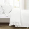 Lush Decor 3pc King Reyna 100% Cotton Duvet Cover Set White -Bedding Shop GUEST ba676562 2ef3 4617 8011 e8e072f7915f