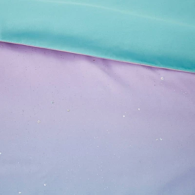 Dazzle Metallic Glitter Printed Reversible Comforter Set 6 Dazzle Metallic Glitter Printed Reversible Comforter Set - Image 4