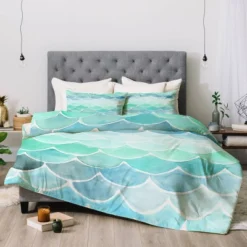 Green Wonder Forest Mermaid Scales Comforter Set - Deny Designs -Bedding Shop GUEST bc25c455 e3e4 43d8 98c6 0dd579321eb6
