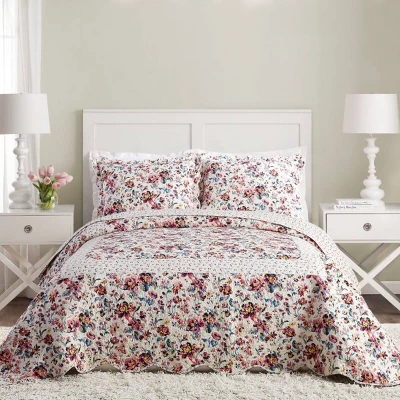 Indiana Rose Bedspread Pillow Shams - Vera Bradley 3 Indiana Rose Bedspread Pillow Shams - Vera Bradley
