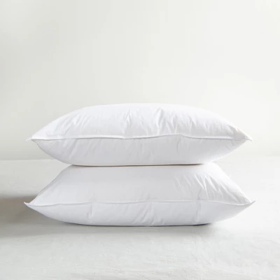 2 Pack Firm White Duck Feather & Down Bed Pillow | BOKSER HOME 12 2 Pack Firm White Duck Feather & Down Bed Pillow | BOKSER HOME - Image 10