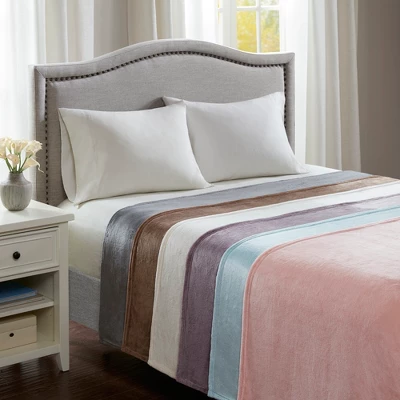 Madison Park Microlight Plush Bed Blanket 4 Madison Park Microlight Plush Bed Blanket - Image 2