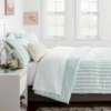Microfiber Reversible Stripe Comforter Mint Green - Room Essentials™ -Bedding Shop GUEST c5dee25b 8982 4bd2 aabc 9db7aacc5b0a
