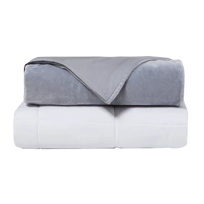 Crystal Reversible 15lbs Weighted Blanket With Removable Cover - DreamLab 3 Crystal Reversible 15lbs Weighted Blanket With Removable Cover - DreamLab