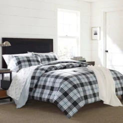 Atlantic Blue Lewis Plaid Comforter Set - Eddie Bauer®