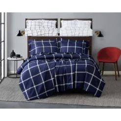 Printed Windowpane Duvet Cover Set - Truly Soft -Bedding Shop GUEST c6eb09f0 f914 48d4 a8d9 3e675ca24f87