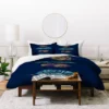 Stephanie Corfee Doodle Feather ColleCountion Duvet Queen Navy - Deny Designs -Bedding Shop GUEST c742a80e 9d63 487c a4de ac4b10449569