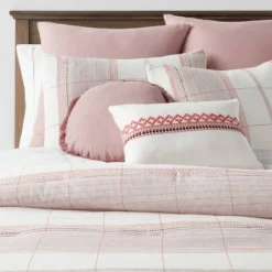 8pc Stripe Boho Comforter Set Mauve - Threshold™ 19 8pc Stripe Boho Comforter Set Mauve - Threshold™ -Bedding Shop GUEST c7aff78e 3b9e 4586 948f 57e29f9638b7