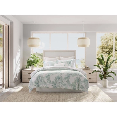 Tommy Bahama 5pc Canyon Palms 100% Cotton Bonus Comforter Bedding Set Green 10 Tommy Bahama 5pc Canyon Palms 100% Cotton Bonus Comforter Bedding Set Green - Image 8
