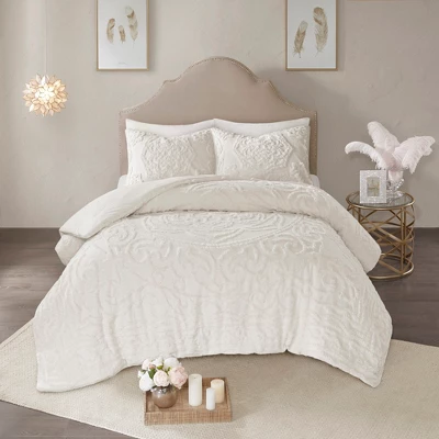 Cecily Cotton Chenille Medallion Comforter Set 4 Cecily Cotton Chenille Medallion Comforter Set - Image 2